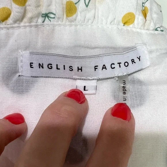 English Factory Green and White Patchwork Maxi Dress - Picture 8 of 8